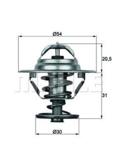 Фото автозапчасти термостат HELLA BEHR TX1081D