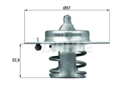 Фото автозапчасти термостат HELLA BEHR TX6083D