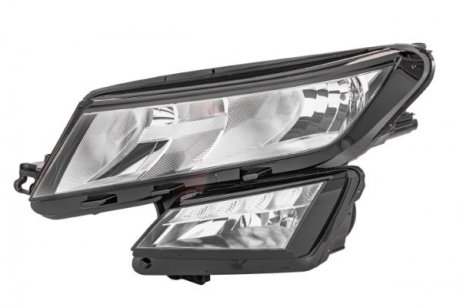 Фото автозапчасти фара левая (2*H7/H8/LED, электро, с моторчиком, галоген) SKODA KODIAQ 03.17- HELLA BEHR 1EF012 669-091