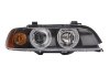 Налобный фонарь правый (галогенный, H21W/H7/H7, электрический, с моторчиком, цвет индикатора: желтый) BMW 5 E39 11.95-06.03 1EL008 053-521