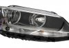 Фара головного света правый (галогенная, H7/H7/P21W/PY21W, электрическая, с моторчиком) Volkswagen JETTA IV 04.10-01.18 HELLA BEHR 1EL 010 395-021 (фото 1)