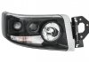 Фара головного света правый (H1/H7/PY21W/W5W, электрическая, с моторчиком, цвет вставки: черный, цвет указателя поворота: прозрачный) Renault PREMIUM 2 10.05- 1EL 011 899-481