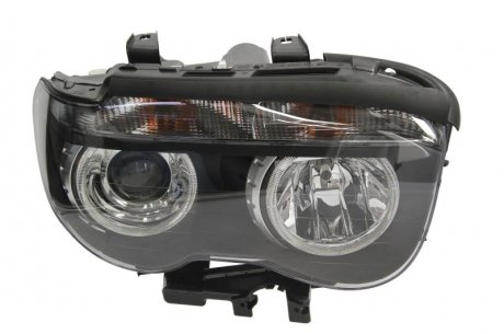 Фара головного света правый (биксенон/галоген, D2S/H7/PY21W, электрическая, с моторчиком, цвет вставки: черный, цвет указателя поворота: прозрачный) BMW 7 (E65, E66, E67) HELLA BEHR 1EL 158 084-011