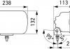 Фото автозапчастини універсальний налобний ліхтар (JUMBO, LED, 12/24V, 1.3; 2.7; 8W, ширина: 238 мм, висота: 132 мм, глибина: 109 мм, алюміній, чорний, підвісне кріплення) HELLA BEHR 1FE016 773-011 (фото 3)