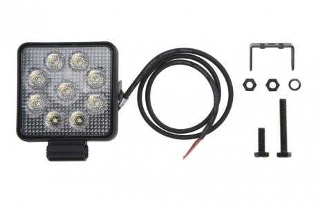 Фото автозапчастини світильник робочий (LED, 12/24V, 9W, 1000lm, кількість діодів: 9, довжина: 800 мм, висота: 100 мм, ширина: 129 мм, глибина: 34 мм, розсіяне світло) HELLA BEHR 1GA357 114-002