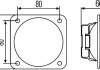 Универсальный налобный фонарь левая/правая (H3, 12V, ширина 103 мм, высота 103 мм, глубина 66 мм) FENDT 900 10.13- HELLA BEHR 1GA996 020-001 (фото 2)