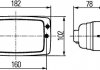 Фото автозапчасти робоча лампа (H3, 12/24В 182ммx102ммx103мм, вставний, без лампочок) FENDT 200, 300, 900 01.80- HELLA BEHR 1GB 006 213-111 (фото 3)