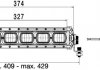 Фото автозапчасти фонарь рабочий (LED, 12/24В, 44Вт, 2000лм, количество светодиодов: 6, длина: 2000мм, высота: 86мм, ширина: 374мм, глубина: 80мм) HELLA BEHR 1GJ360 001-002 (фото 3)