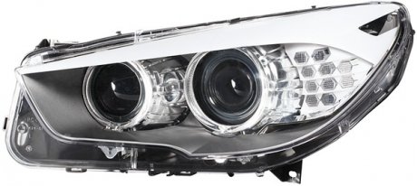 Фара правая (D1S/H7/LED, электрический, с моторчиком, биксенон, с рассеянным светом) BMW 5 GRAN TURISMO (F07) 09.08- HELLA BEHR 1ZS 010 130-621