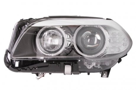 Фара левый (биксенон/LED, D1S/H7/LED, электрическая, с мотором) BMW 5 F10, F11 12.09-06.13 HELLA BEHR 1ZS010 131-611