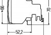 Передний указатель поворота левый/правый (цвет стекла: серый, PY21W) HELLA BEHR 2BA 009 001-107 (фото 1)