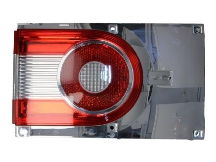 Фонарь задний левый (внутренняя часть, P21W, цвет стекла красный/прозрачный, с противотуманным светом) Volkswagen SHARAN 7M 09.03-03.10 HELLA BEHR 2NE964 958-011 (фото 1)