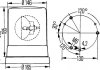 Ліхтар габаритний попереджувальний з маяком помаранчевий (галоген) 24V 2RL004 958-111