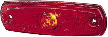 Фонарь габаритный задний красный DAF, SCANIA, IVECO W5W 24 левый/правый HELLA BEHR 2SA 962 964-091 (фото 1)