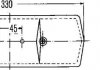 Фото автозапчастини ліхтар задній лівий (P21W/R5W, 12/24V, з покажчиком повороту, зі стоп-сигналом, габаритним світлом, без відбивача, з кабельною втулкою) HELLA BEHR 2SD 001 688-171 (фото 2)