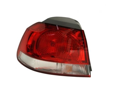 Ліхтар задній лівий (зовнішня частина, W16W/WY21W, колір скла білий/червоний) Volkswagen GOLF VI 10.08-11.13 HELLA BEHR 2SD 009 922-091