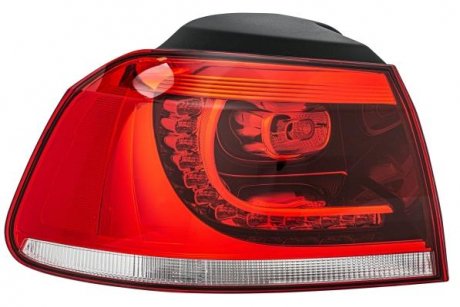 Задний фонарь левая (наруж, WY21W, цвет поворота белый, цвет стекла красный) Volkswagen GOLF VI 10.08-11.13 HELLA BEHR 2SD 010 408-071