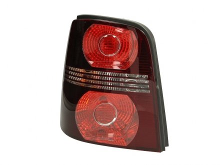 Задній ліхтар лівий (P21W/PY21W/R5W, колір повороту димчастий, колір скла червон, світло протитуманних фар, світло заднього ходу) Volkswagen TOURAN I 01.07-05.10 HELLA BEHR 2SK 009 477-051 (фото 1)