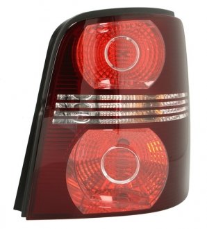 Фонарь задний правый (P21W/R5W, цвет указателя поворота белый, цвет стекла красный/прозрачный, с противотуманным светом, фонарь заднего хода) Volkswagen TOURAN I 01.07-05.10 HELLA BEHR 2SK 009 477-061