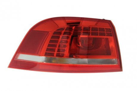 Задний фонарь левая (наруж, PY21W/W21W, цвет поворота белый, цвет стекла красный, свет заднего хода) Volkswagen PASSAT B7 Универсал 08.10-12.14 HELLA BEHR 2SK 010 746-031 (фото 1)