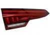 Ліхтар задній лівий (внутрішня частина, LED, колір скла чорний, з протитуманним ліхтарем, ліхтарем заднього ходу) AUDI A4 B9 Sedan 05.15-05.19 HELLA BEHR 2SV012 247-271 (фото 1)
