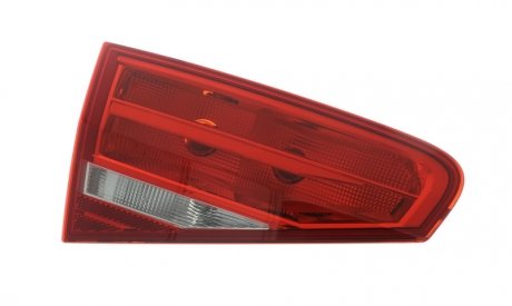 Ліхтар задній лівий (внутрішня частина, P21W/W16W, колір скла білий/червоний, з протитуманним ліхтарем, ліхтарем заднього ходу) AUDI A4 B8 Sedan 11.11-05.16 HELLA BEHR 2TZ010 915-091 (фото 1)