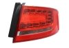 Ліхтар задній права (зовнішня частина, LED/P21W, колір індикатора помаранчевий, колір скла червоний) AUDI A4 B8 Sedan 11.07-10.11 HELLA BEHR 2VA010 085-101 (фото 1)