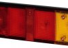 Фонарь задний левый (P21W/R5W, указатель поворота оранжевый, цвет стекла красный, с противотуманным светом, фонарь заднего хода) Volkswagen LT II Platforma / Podwozie 05.96-07.06 HELLA BEHR 2VD 008 204-131 (фото 1)