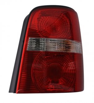 Фонарь задний правый (P21W/R5W, цвет указателя поворота белый, цвет стекла красный/прозрачный, с противотуманным светом, фонарь заднего хода) Volkswagen TOURAN I 02.03-12.06 HELLA BEHR 2VP008 759-061
