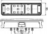 Фото автозапчастини ліхтар задній лівий (LED/P21W, 24V, з покажчиком повороту, з протитуманним ліхтарем, ліхтарем заднього ходу, зі стоп-сигналом, габаритним світлом, трикутним відбивачем) KRONE HELLA BEHR 2VP340 961-511 (фото 2)