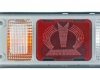 Фото автозапчастини задній ліхтар лівий (LED/P21W, 24V, з покажчиком повороту, з протитуманним ліхтарем, ліхтарем заднього ходу, зі стоп-сигналом, габаритним світлом, трикутним відбивачем, з ліхтарем на руку) KRONE HELLA BEHR 2VP340 961-531 (фото 1)