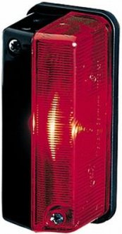 Габаритный фонарь левая/правая, красный, галоген/T4W, высота 68 мм; ширина 42мм; глубина 37мм, 24В MAN F2000, F90, F90 UNTERFLUR, L2000, M90, TGL I 07.86- HELLA BEHR 2XS005 020-041 (фото 1)