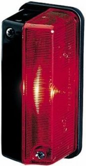 Ліхтар габаритний боковий 12/24V T4W 42x92x68mm червоно/чорний HELLA BEHR 2XS005 020-081 (фото 1)