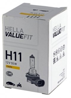 Фото автозапчастини лампа розжарювання H11 12V 55W PGJ 192 VALUEFIT, HELLA BEHR 8GH 242 632-171