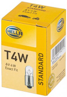 Фото автозапчасти лампочка T4W HELLA BEHR 8GP002 067-061