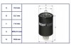 Фото автозапчасти filtr pal.separ.DAF 45,55 -00r Hengst HENGST FILTER 0102000064 (фото 1)