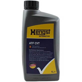 Фото автозапчастини масло трасмисионное синтетическое в АКПП ATF CVT ATF CVT - (1L) HENGST FILTER 603800000