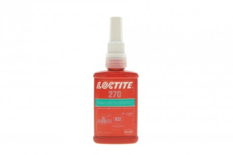 LOCTITE 270, 50ML Фіксатор різьби (зелений) (високої фіксації) макс. діаметр різьби М20 Henkel 1335896 (фото 1)