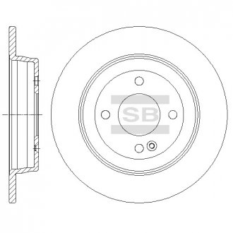 Тормозной диск Hi-Q (SANGSIN) SD1087 (фото 1)