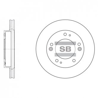 Фото автозапчасти диск тормозной KIA SPORATIGE RETONA передн. (SANGSIN) Hi-Q (SANGSIN) SD2019