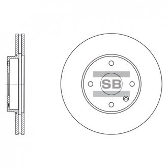 Гальмівний диск передній Hi-Q (SANGSIN) SD3007