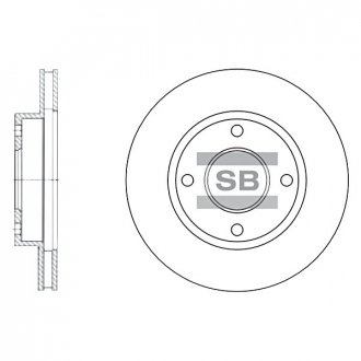 Тормозной диск Hi-Q (SANGSIN) SD3027