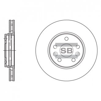 Гальмівний диск передній Hi-Q (SANGSIN) SD3062