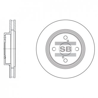 Гальмівний диск передній Hi-Q (SANGSIN) SD4006