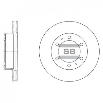Фото автозапчасти гальмівний диск Hi-Q (SANGSIN) SD4011