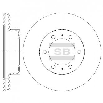 Гальмівний диск передній Hi-Q (SANGSIN) SD4030 (фото 1)