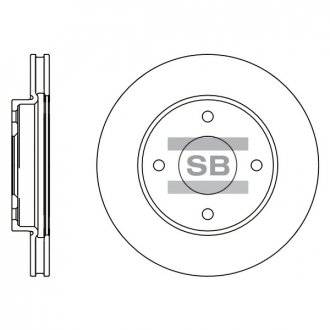 Гальмівний диск передній Hi-Q (SANGSIN) SD4207