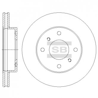 Фото автозапчасти диск тормозной NISSAN 200 SX(S13), ALMERA II передн. (SANGSIN) Hi-Q (SANGSIN) SD4225