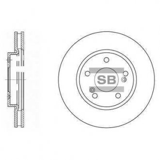 Фото автозапчастини диск гальмівний Hi-Q (SANGSIN) SD4312