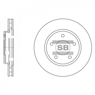 Диск тормозной MITSUBISHI LANCER Saloon(CYZA)-1.5,1.6,1.8,2.0 передн. (SANGSIN) Hi-Q (SANGSIN) SD4315